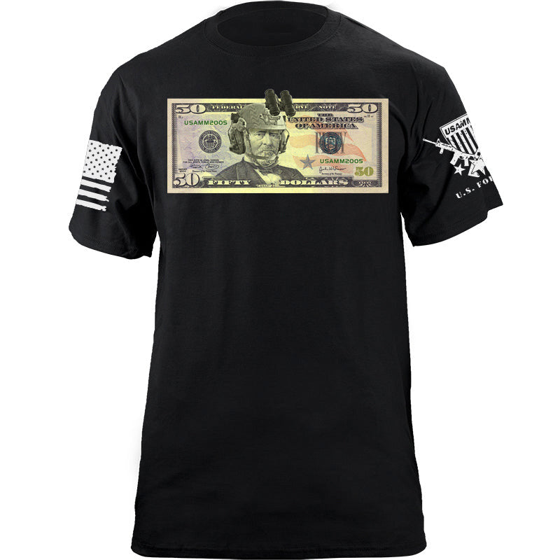 Maturelion Men's T-shirt Fifty Dollar Operator Cotton T-shirt