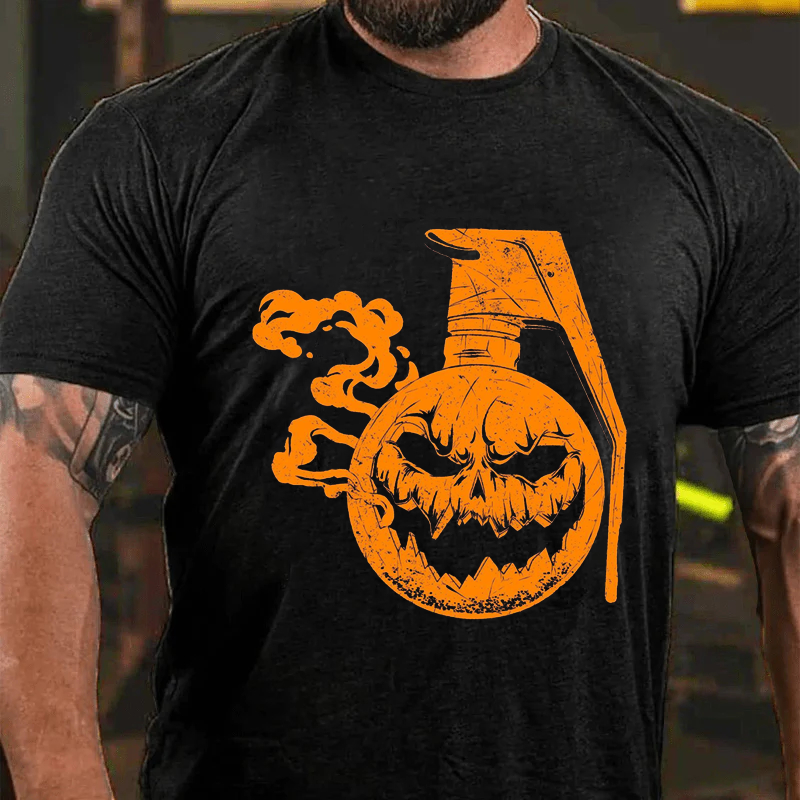 Maturelion Men's T-Shirt Jack-O-Nade Halloween Cotton T-Shirt