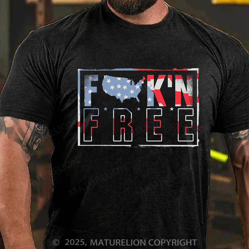 Maturelion Men's T-shirt Fuck Free Father's Day T-shirt