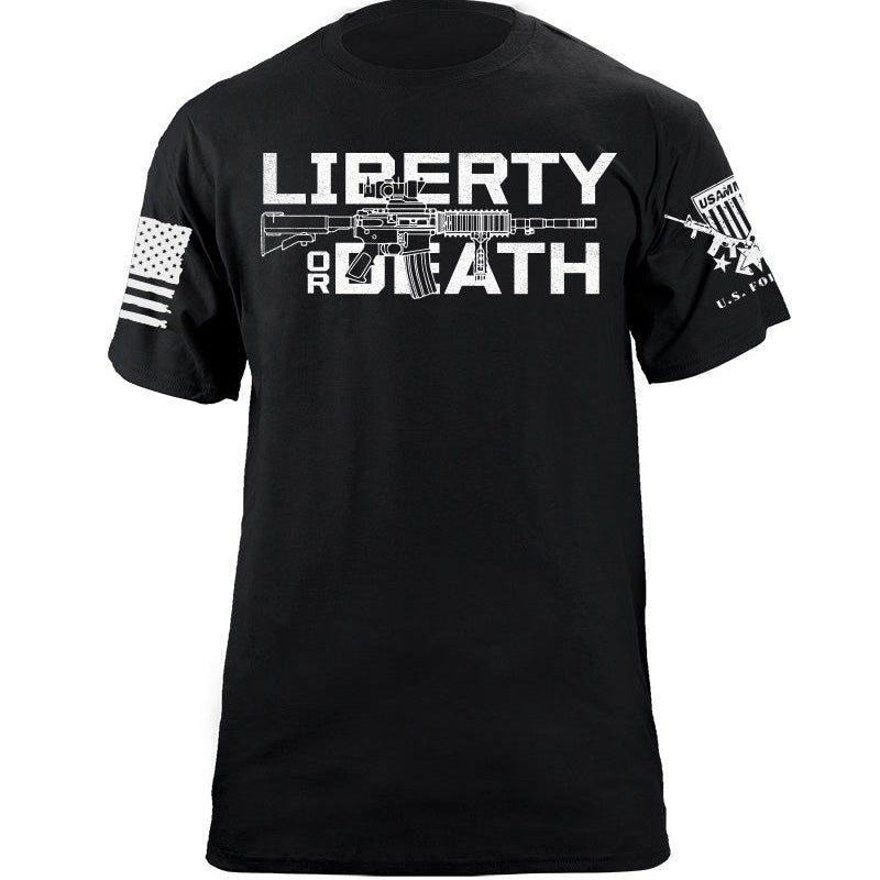 Maturelion Men's T-shirt Liberty or Death Cotton T-shirt