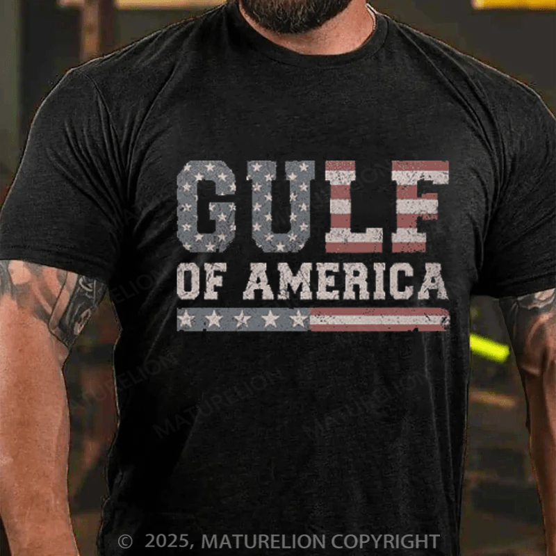 Maturelion Men's T-shirt Gulf-of-America Cotton T-shirt