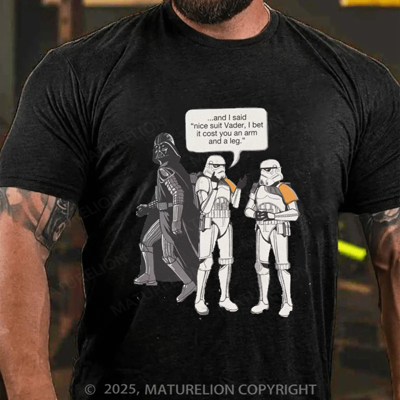 Maturelion Men's T-Shirt Trooper Joke Cotton T-Shirt