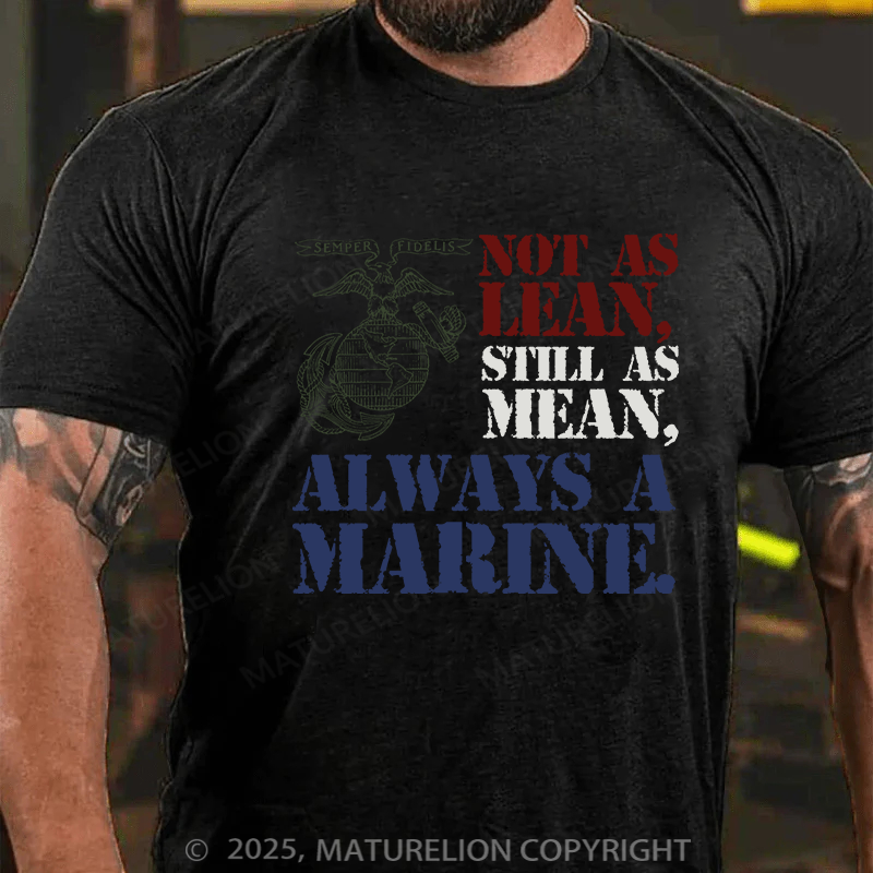 Maturelion Men's T-shirt Not As Lean Full Front Cotton T-shirt