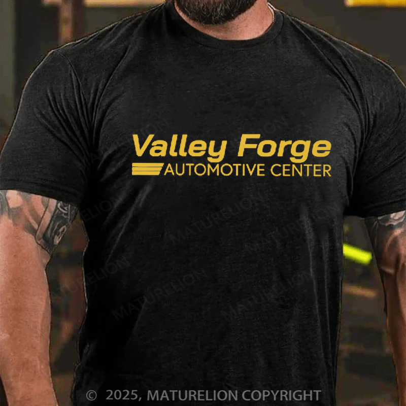 Maturelion Men's T-Shirt Valley Forge Automotive Center Cotton T-shirt