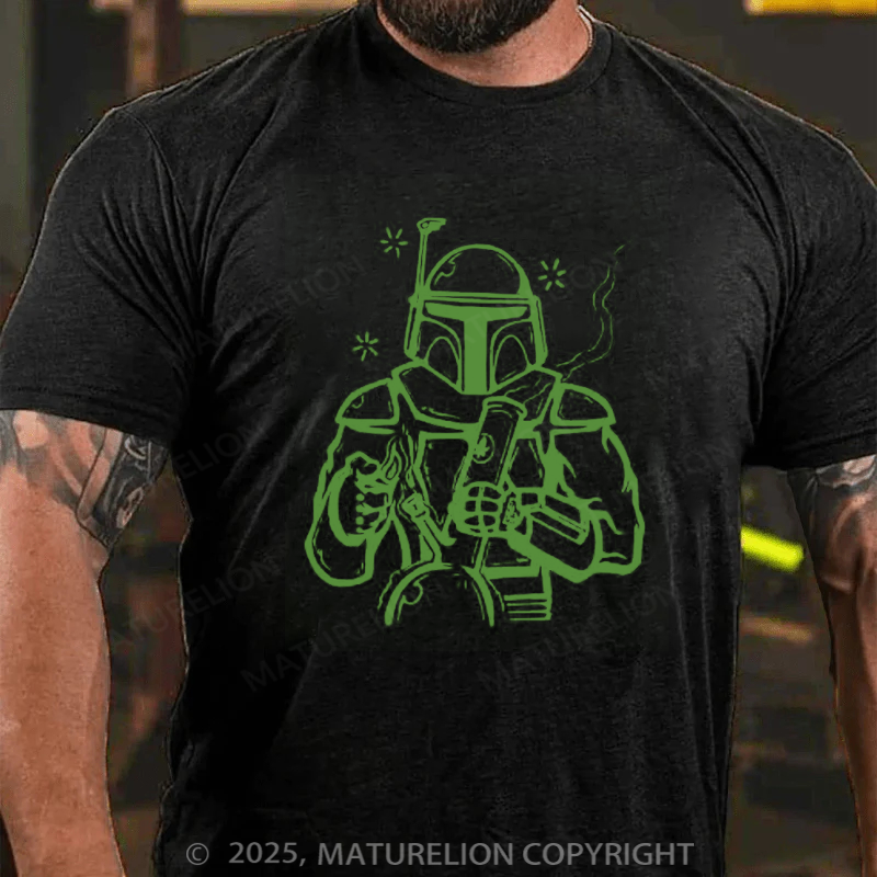 Maturelion Men's T-Shirt Vader Took A Sip Cotton T-Shirt