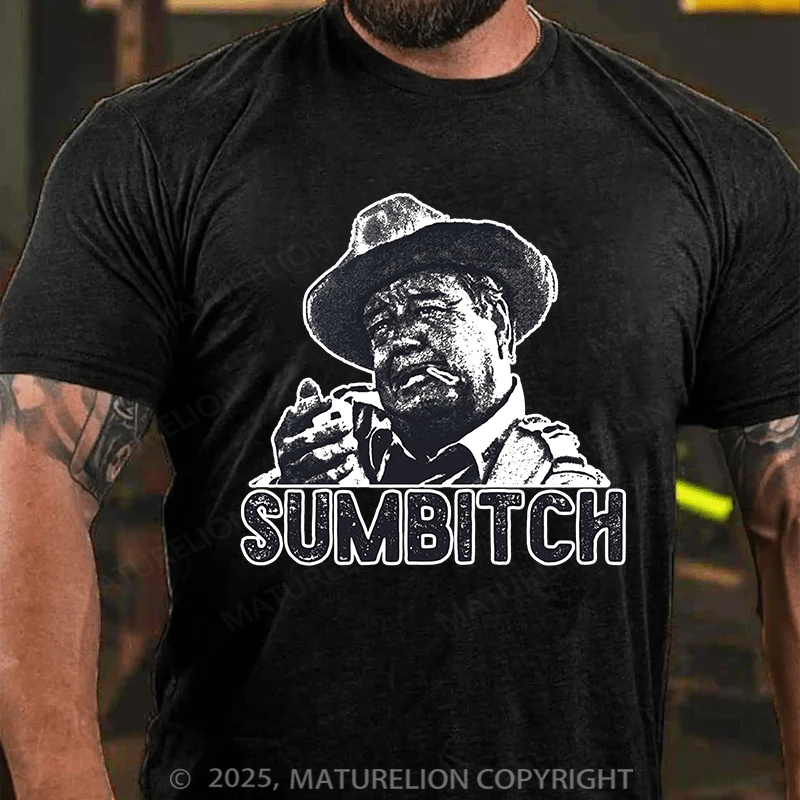 Maturelion Men's T-Shirt Sumbitch Cotton T-Shirt