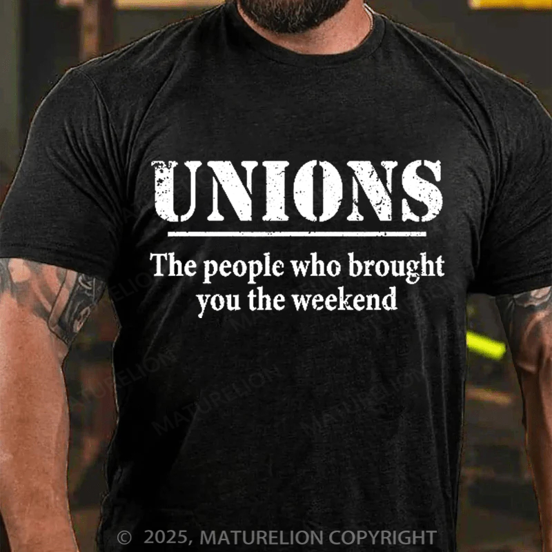 Maturelion Men's T-shirt Thank A Union 4th Of July T-shirt