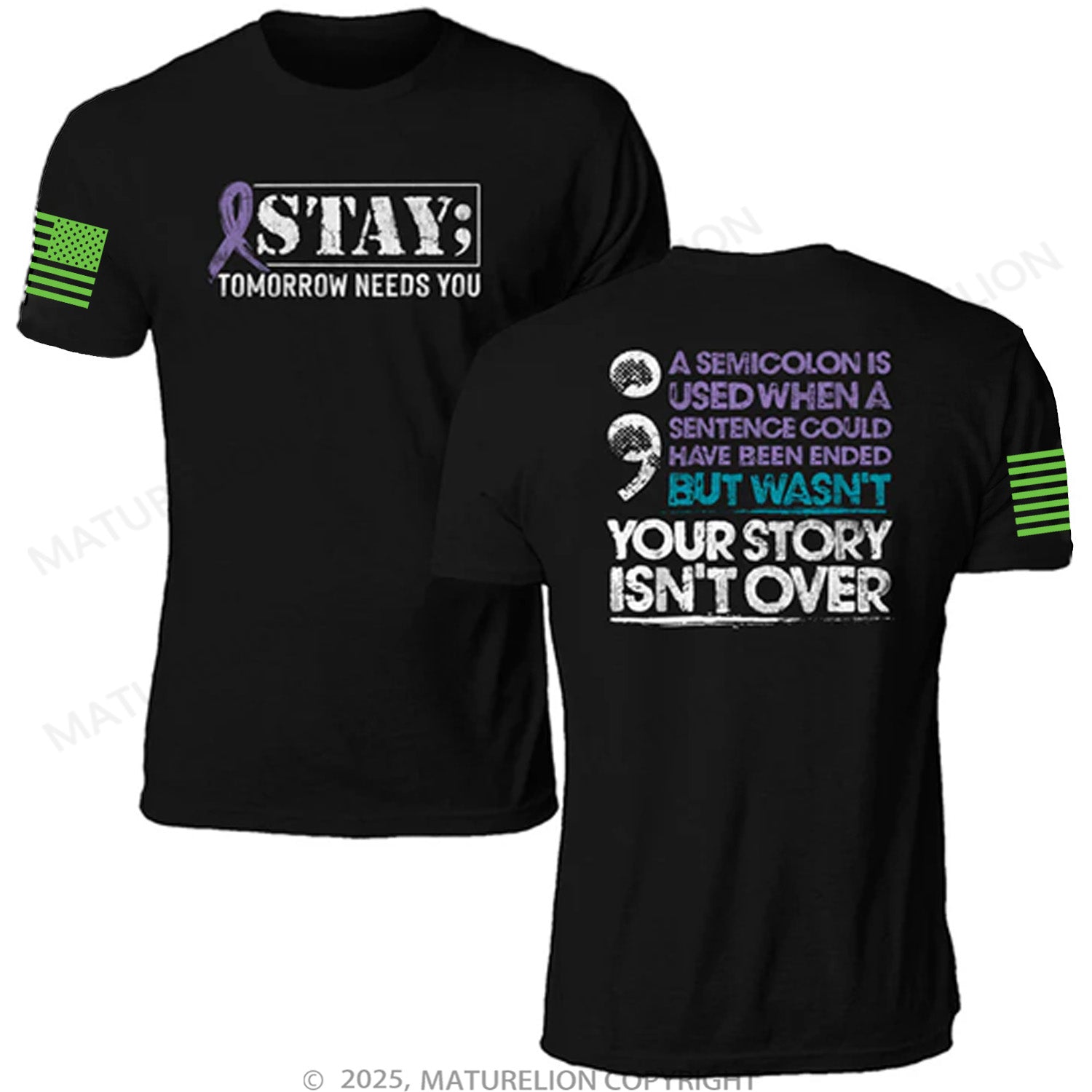 Maturelion Unisex T-Shirt Your Story Is Not Over Memorial T-shirt
