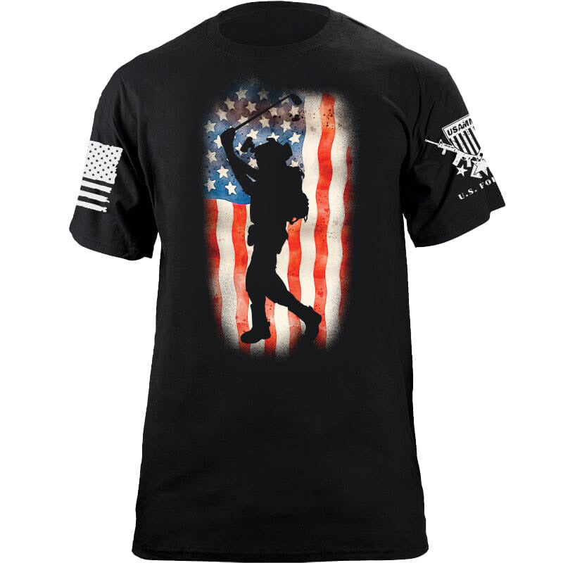 Maturelion Men's T-shirt Operator Flag Cotton T-shirt