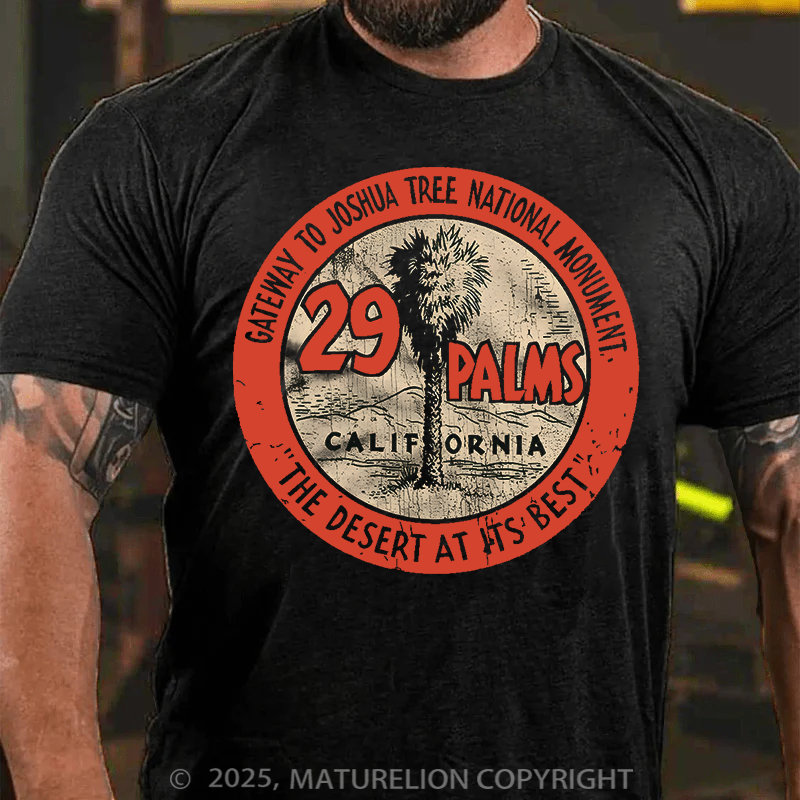 Maturelion Men's T-Shirt 29 Palms Seal Cotton T-Shirt