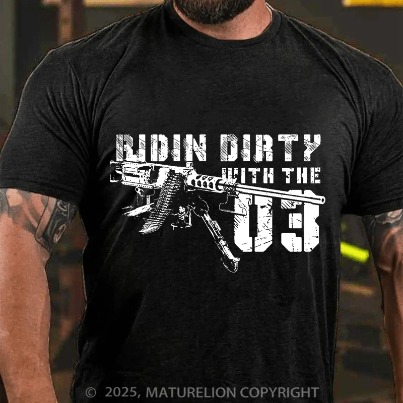Maturelion Men's T-Shirt Ridin' Dirty with the '03 Cotton T-Shirt