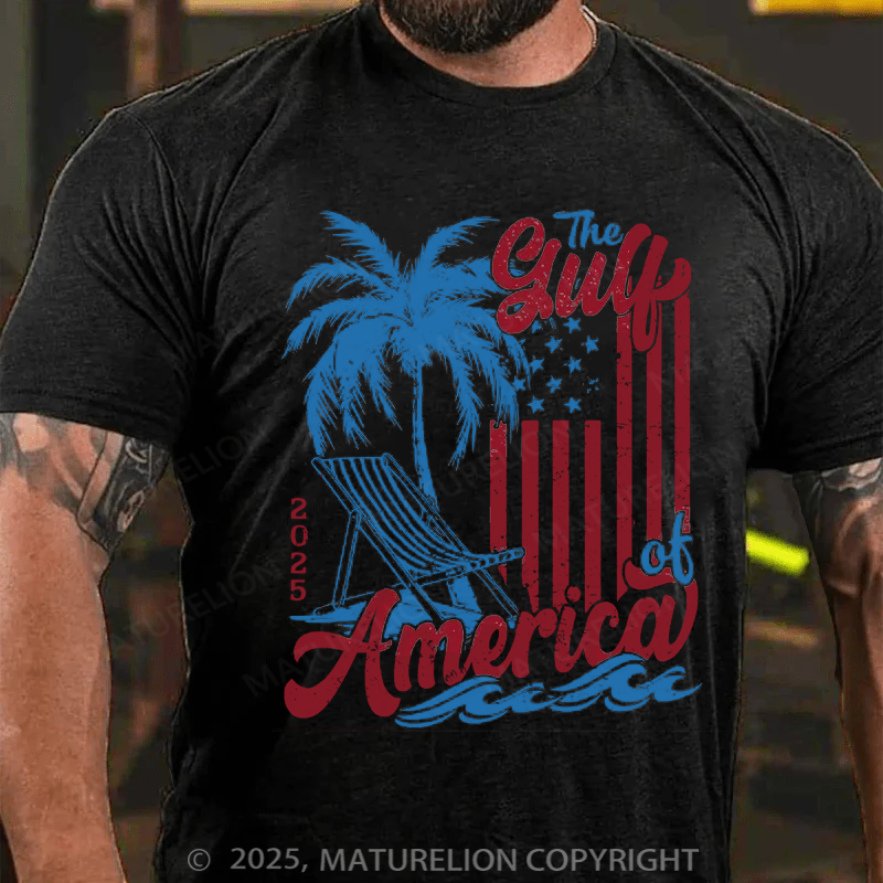 Maturelion Men's T-shirt Gulf-of-America Cotton T-shirt