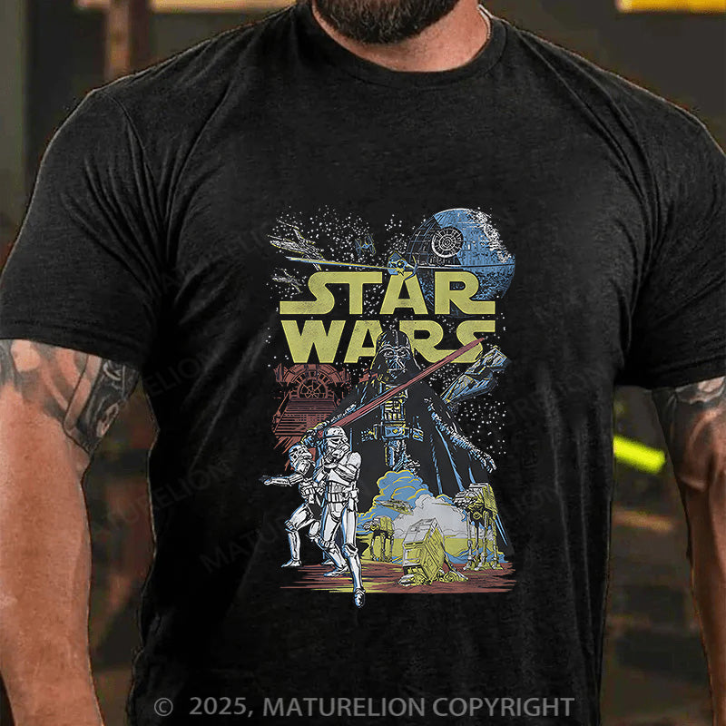 Maturelion Men's T-shirt Star Wars Cotton T-shirt