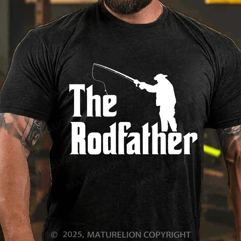 Maturelion Men's T-shirt The Rodfather Father's Day T-shirt