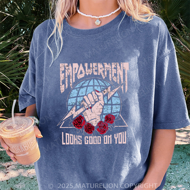 Maturelion Women's T-shirt Empowerment DTG Washed T-shirt
