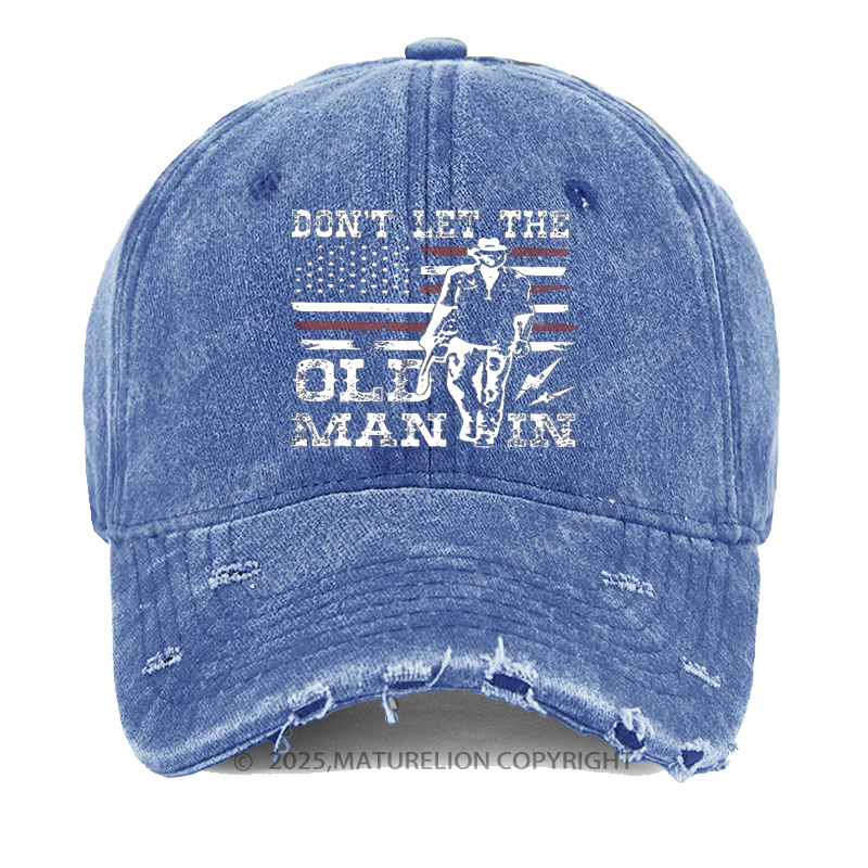 Maturelion Men's Cap Don't Let The Old Man In Washed Vintage Cap