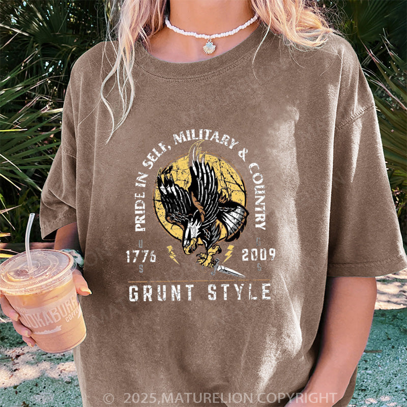 Maturelion Women's T-shirt War Eagle Oversized DTG Washed T-shirt