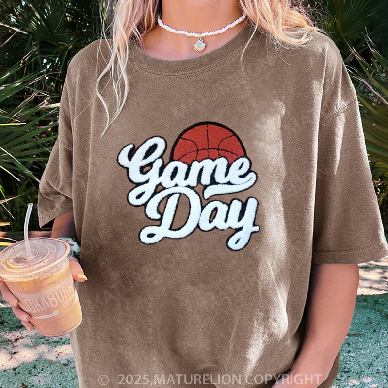 Maturelion Women's T-shirt Game Day DTG Washed T-shirt