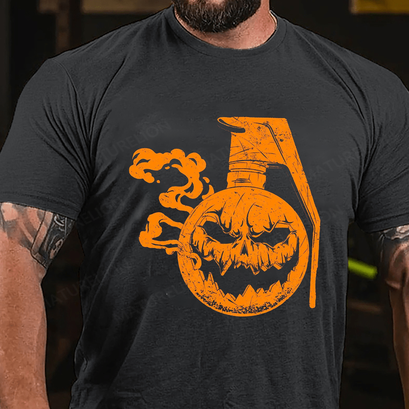 Maturelion Men's T-Shirt Jack-O-Nade Halloween Cotton T-Shirt