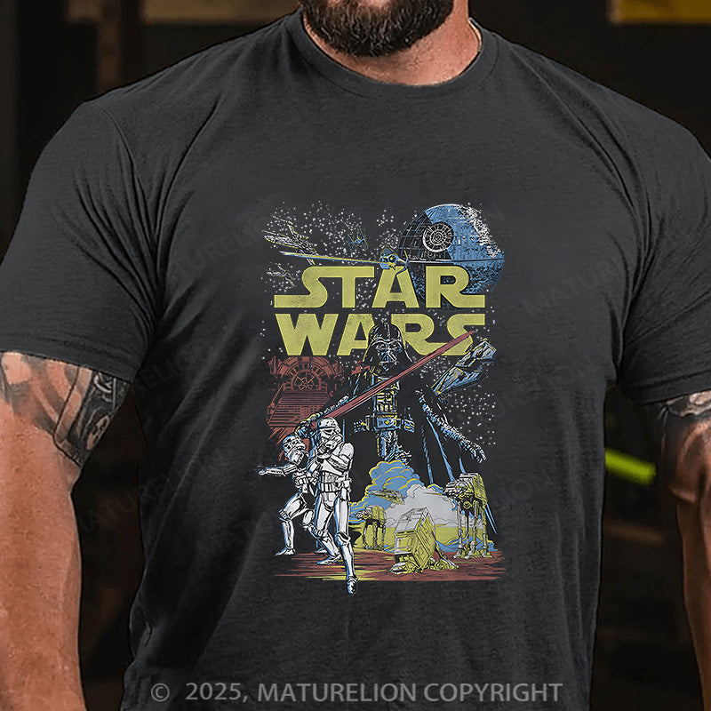 Maturelion Men's T-shirt Star Wars Cotton T-shirt
