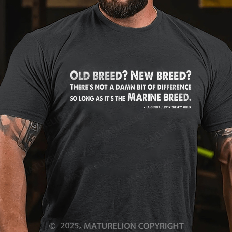Maturelion Men's T-shirt Old Breed Chesty Cotton T-shirt