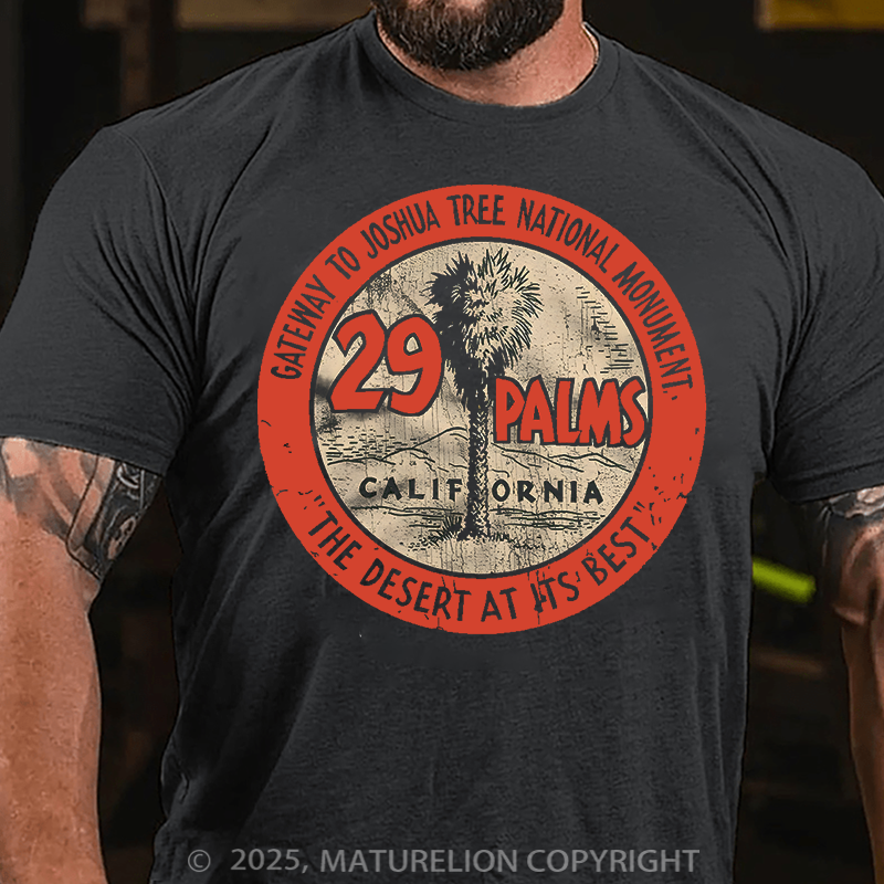Maturelion Men's T-Shirt 29 Palms Seal Cotton T-Shirt