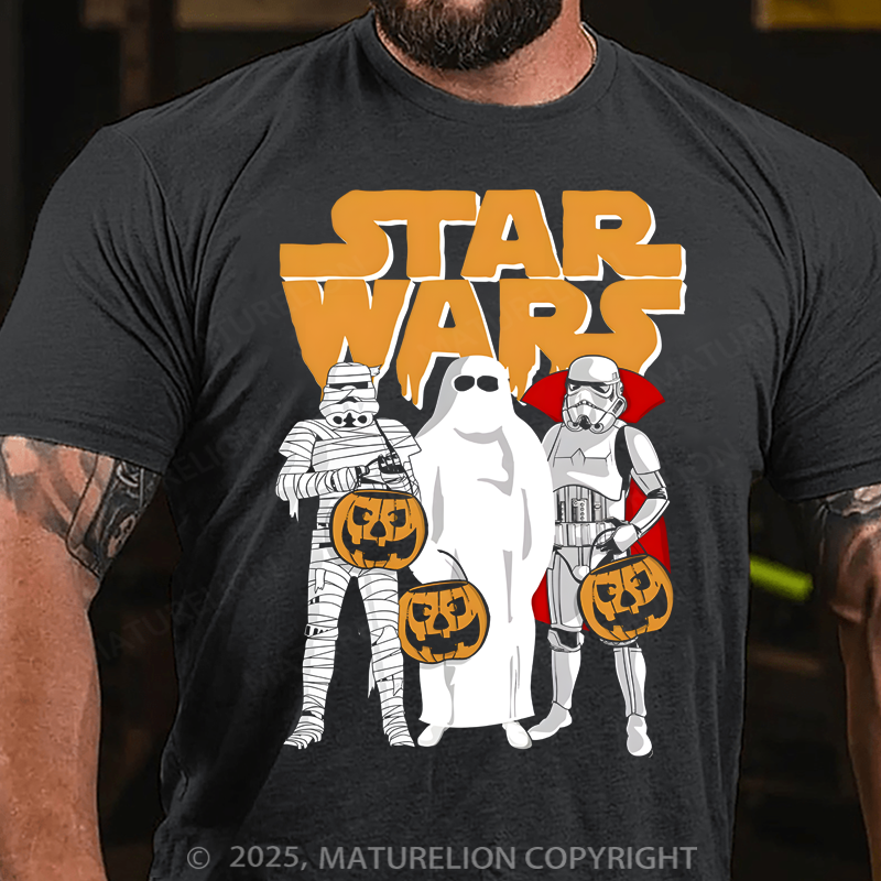 Maturelion Men's T-Shirt Trio Costumes Halloween Logo Cotton T-Shirt