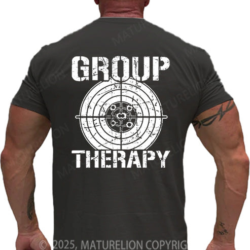 Maturelion Men's T-shirt Group Therapy Cotton T-shirt