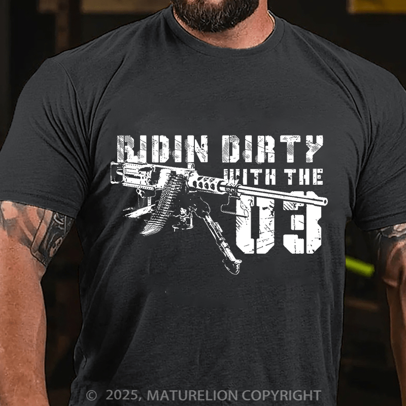 Maturelion Men's T-Shirt Ridin' Dirty with the '03 Cotton T-Shirt