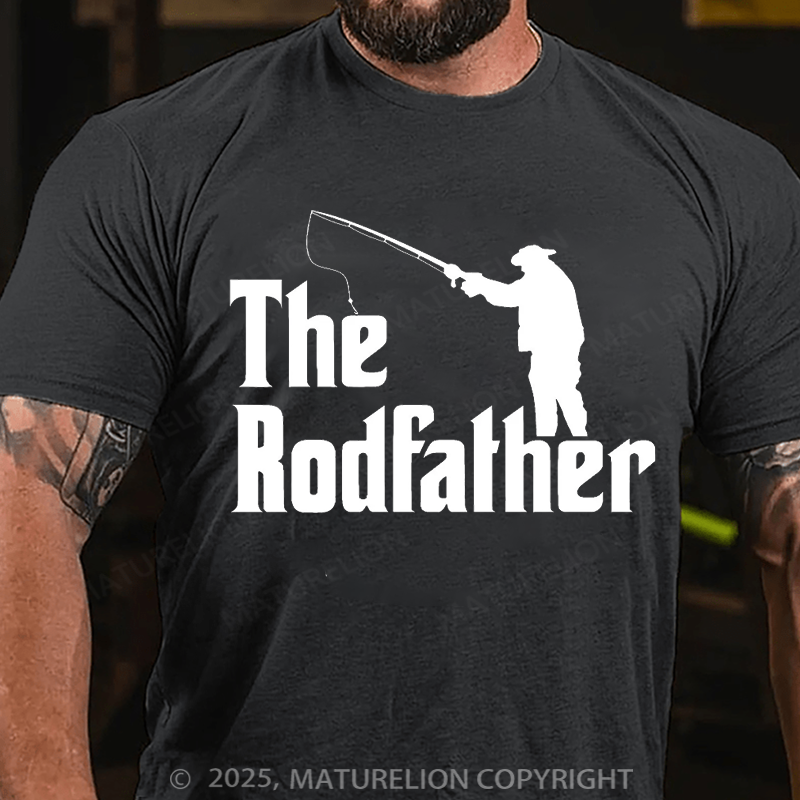 Maturelion Men's T-shirt The Rodfather Father's Day T-shirt