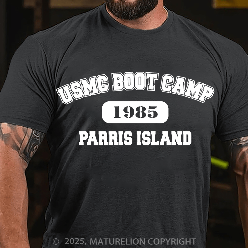 Maturelion Men's T-Shirt USMC Boot Camp Cotton T-Shirt