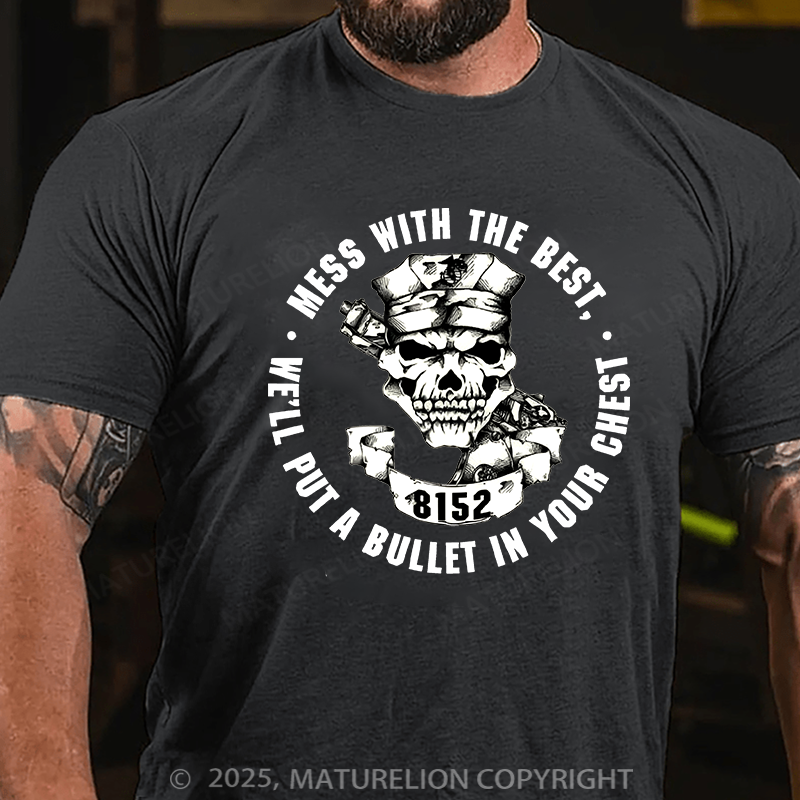 Maturelion Men's T-shirt Marine Corps Security Force School Cotton T-shirt