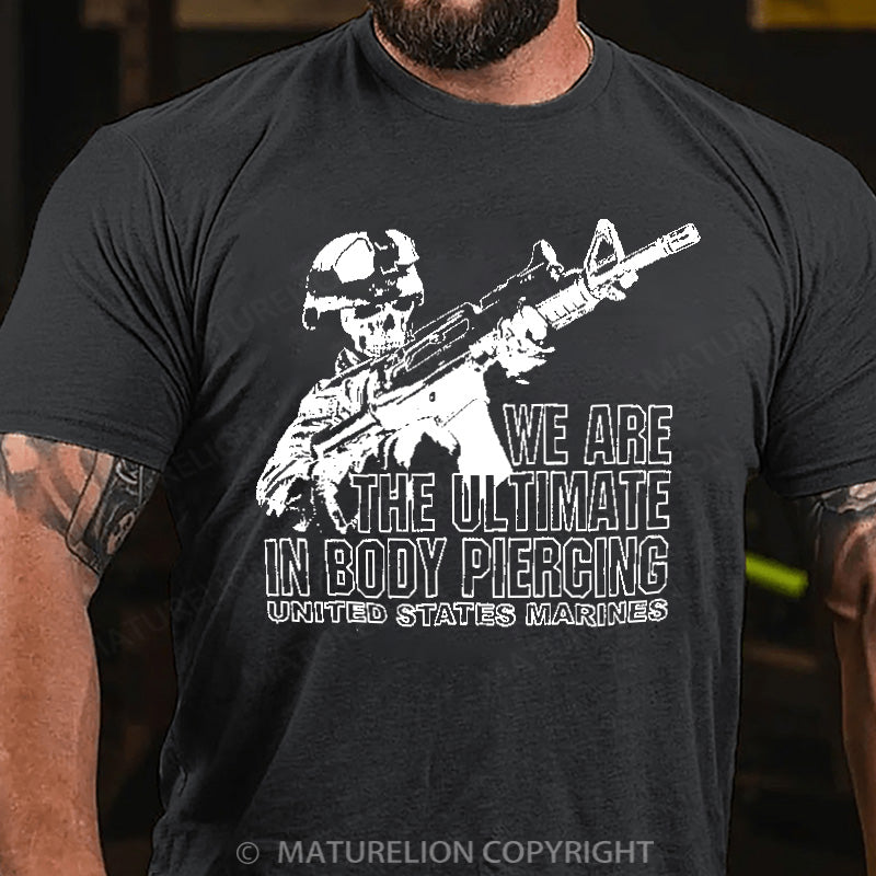 Maturelion Men's T-shirt Skeleton Cotton T-shirt