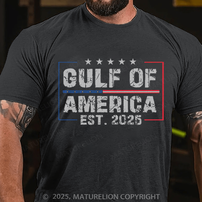 Maturelion Men's T-shirt The Gulf of America Cotton T-shirt