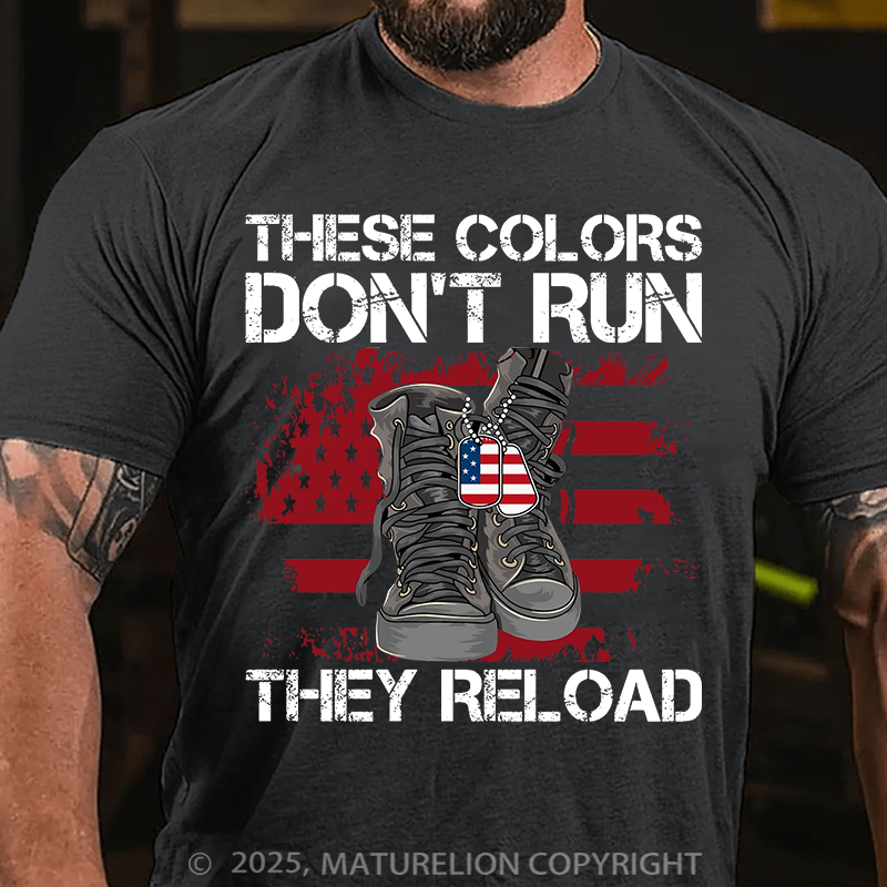 Maturelion Men's T-Shirt America Veteran Essential Cotton T-Shirt