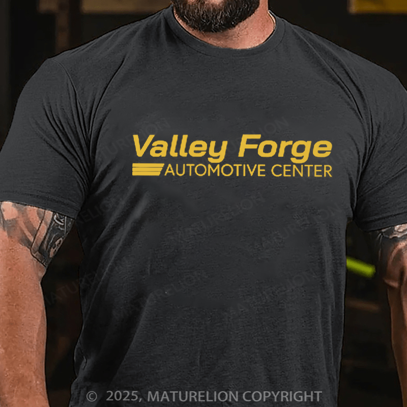 Maturelion Men's T-Shirt Valley Forge Automotive Center Cotton T-shirt