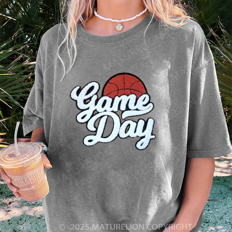 Maturelion Women's T-shirt Game Day DTG Washed T-shirt
