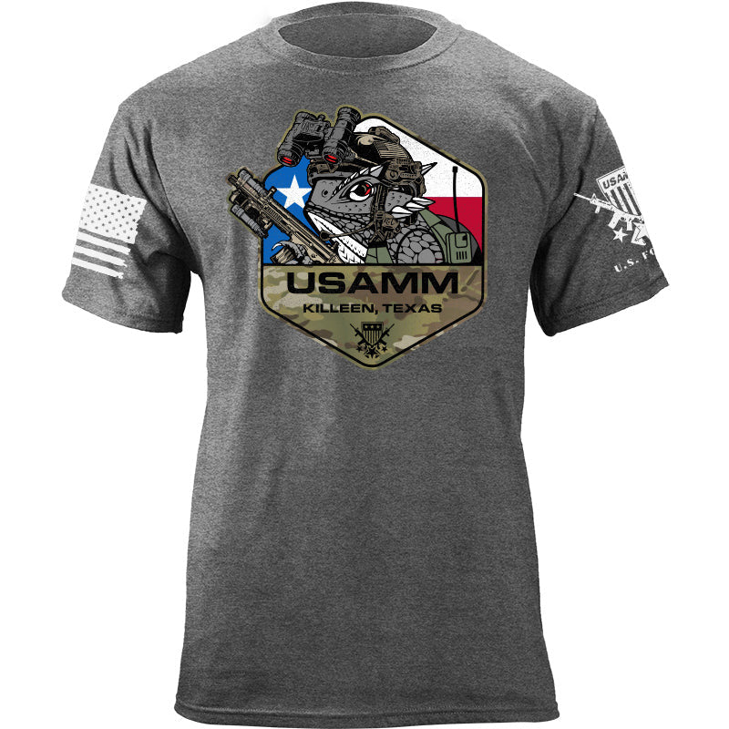 Maturelion Men's T-shirt Tactical Horned Toad Polygon Texas Cotton T-shirt
