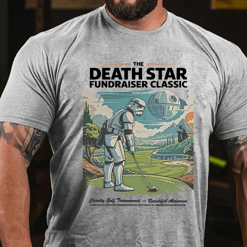 Maturelion Men's T-Shirt The Death Star Fundraiser Classic Cotton T-shirt
