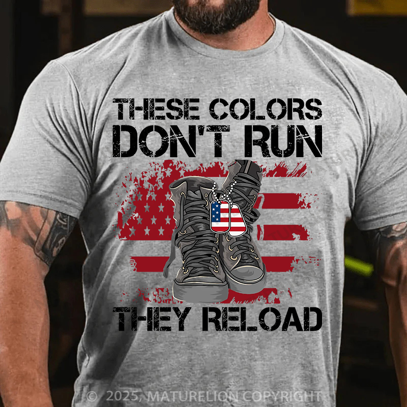 Maturelion Men's T-Shirt America Veteran Essential Cotton T-Shirt