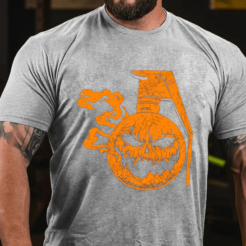 Maturelion Men's T-Shirt Jack-O-Nade Halloween Cotton T-Shirt