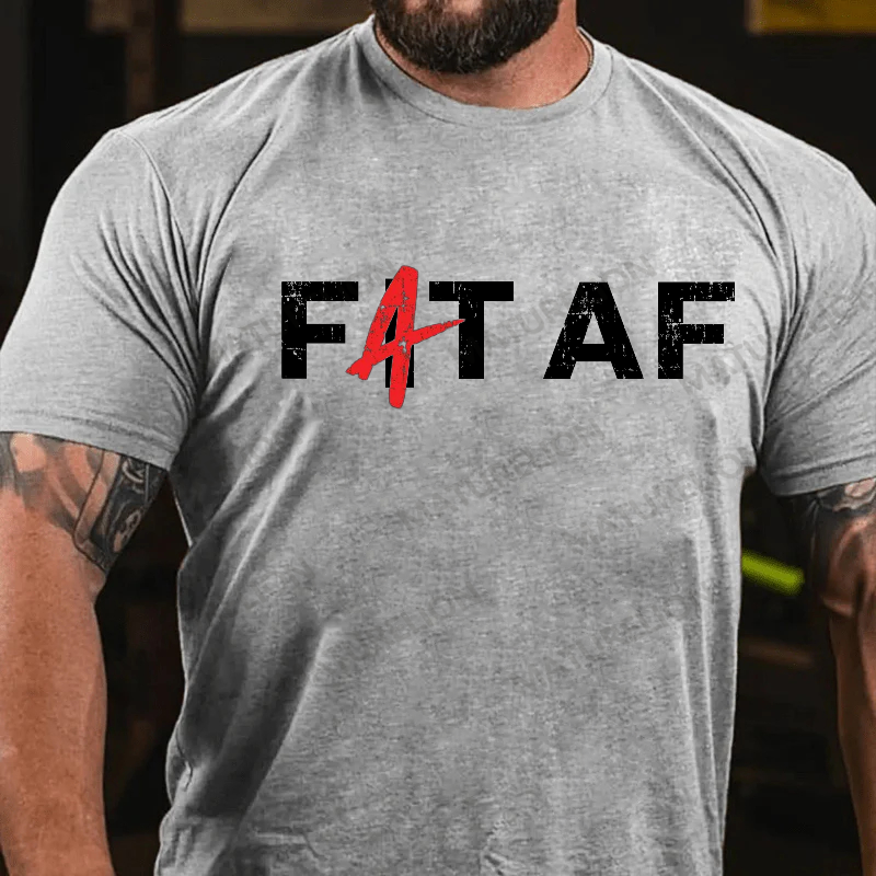 Maturelion Men's T-Shirt Fat Fit AF Cotton T-Shirt