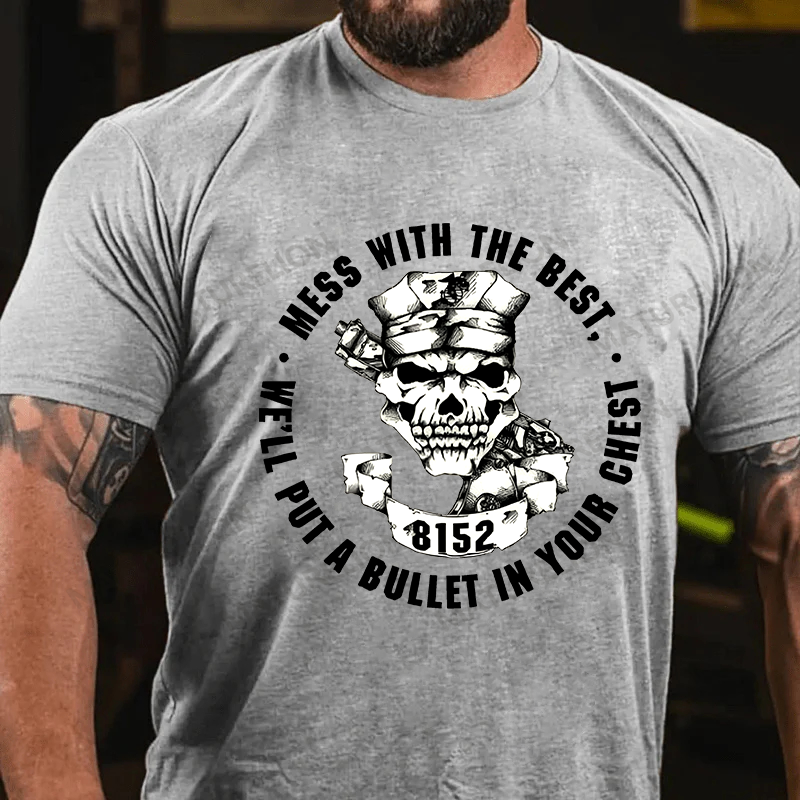 Maturelion Men's T-shirt Marine Corps Security Force School Cotton T-shirt