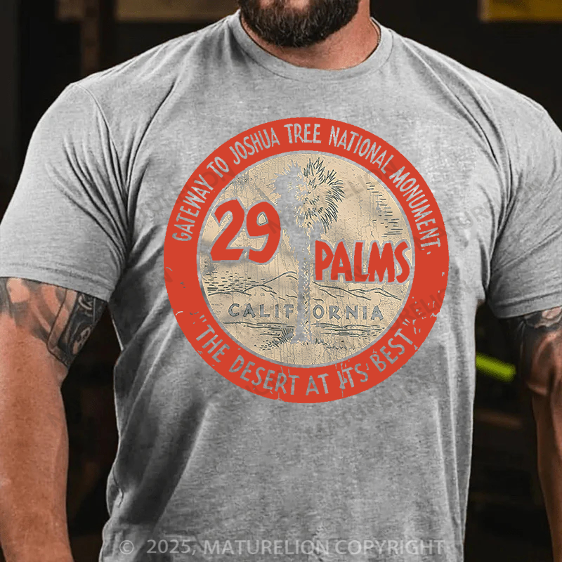 Maturelion Men's T-Shirt 29 Palms Seal Cotton T-Shirt