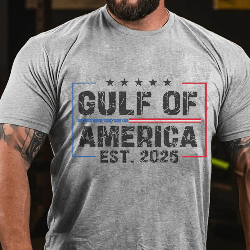 Maturelion Men's T-shirt The Gulf of America Cotton T-shirt