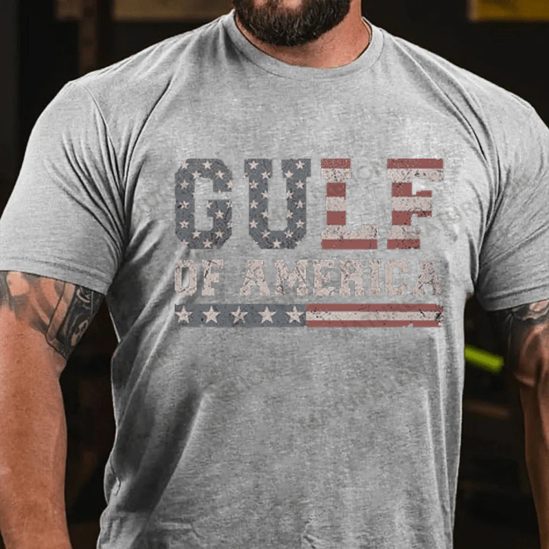 Maturelion Men's T-shirt Gulf-of-America Cotton T-shirt