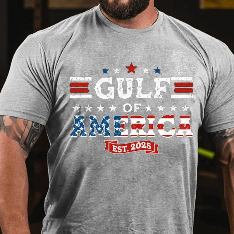 Maturelion Men's T-shirt Gulf-of-America Cotton T-shirt