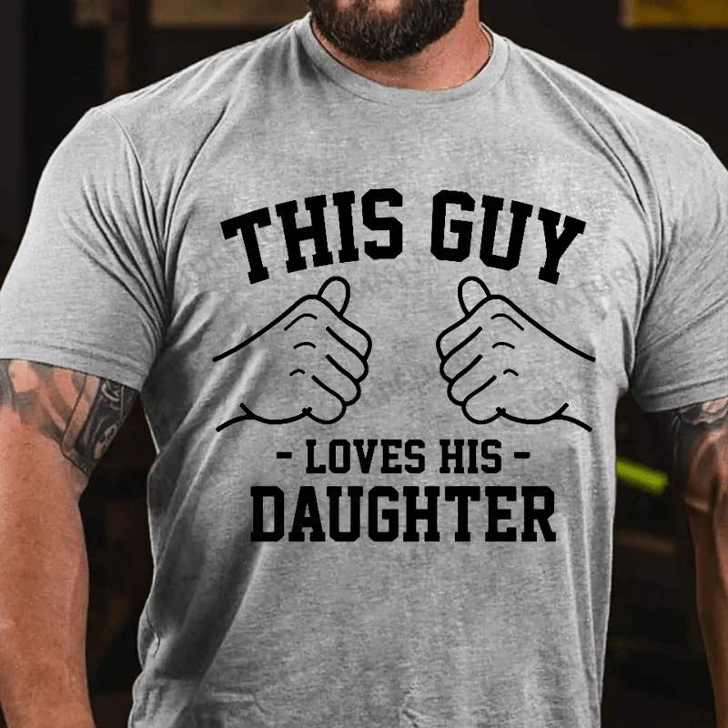 Maturelion Men's T-shirt This guy loves his daughter Father's Day T-shirt