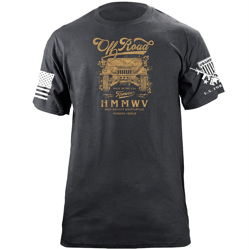 Maturelion Men's T-shirt Off Roadin Humvee Cotton T-shirt