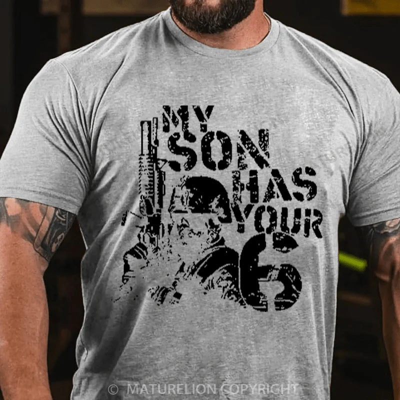 Maturelion Men's T-shirt Son 6 Cotton T-shirt